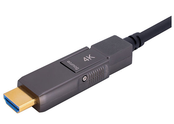 Type de câble optique actif blindé de fibre de 200CU 4k HDMI D pour dactylographier D