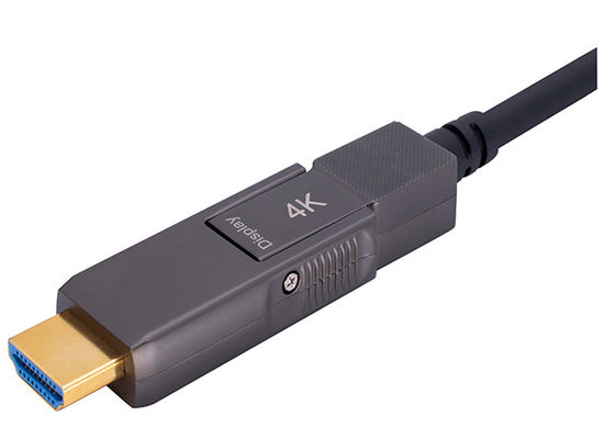 Type de câble optique actif blindé de fibre de 200CU 4k HDMI D pour dactylographier D