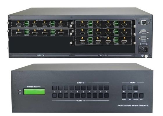8-Ch 4k HDMI a entré 16-Ch 4k Hdmi a produit le changeur visuel de Matrix avec fixé au mur