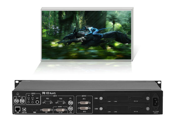 1HDMI 1 VGA 2 BNC a entré le processeur de mur de la sortie LED de 2 DVI avec l'enveloppe 1U