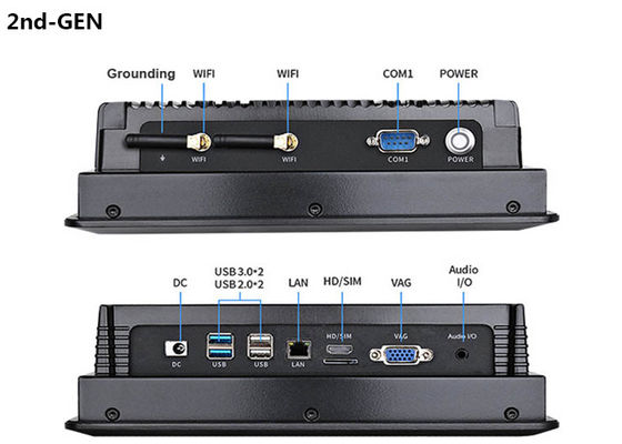 CE RoHS Approuvé 8 pouces écran tactile industriel Panel PC avec IP65 conception de panneau industriel imperméable