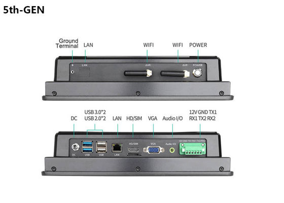 Ordinateur industriel Fanless d'écran tactile de RoHS Windows 10