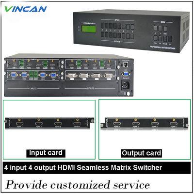 changeur vidéo-audio Hdbaset Matrix 4x4 8x8 4x2 de 4K Hdmi Matrix