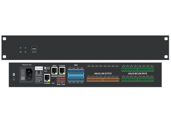 dsp numérique audio de contrôleur de volume de moniteur de studio de réseau de dante