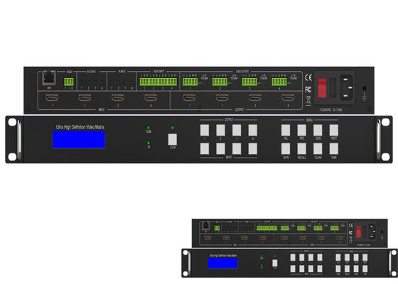 Changeur audio sans couture 4K 60Hz 18Gbps 4x4 d'IR UHD HDMI 2,0 Matrix