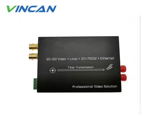 Extender professionnel 12G SDI avec 4K en temps réel, audio et données par fibre