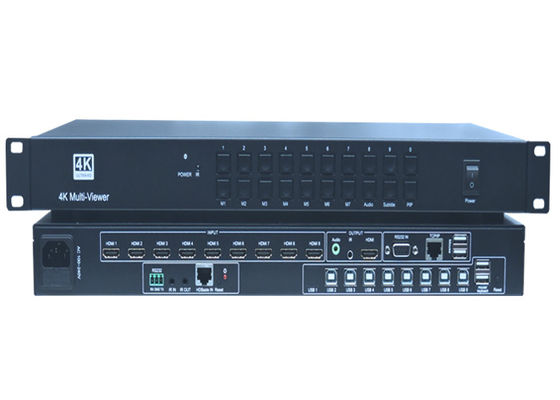 Changeur sans couture de Winlink WL-0901M 9x1 4K HDMI avec Multiview et écailleur