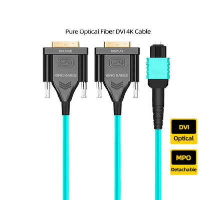MPO câble à fibre DVI Porte de signal standard compatible avec le protocole DP 1.4 Prend en charge le système vidéo 4K Ultra HD