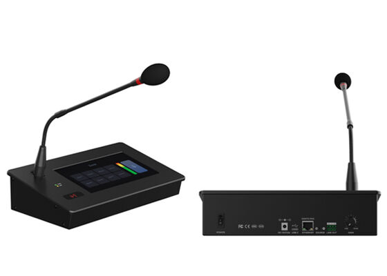 Système de microphone de pagination Dante Microphone de pagination Écran tactile Microphone de pagination | Solution de contrôle basée sur le Web