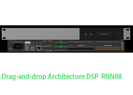 Processeur audio numérique DSP, processeur DSP rackable, routage flexible 8x8