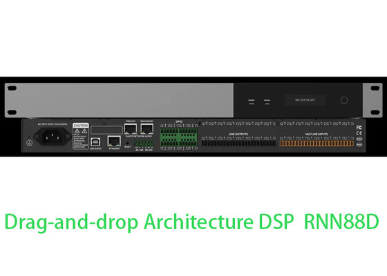 Processeur DSP Dante 8x8 Matrice Audio Contrôle Intelligent par Glisser-Déposer Audio de Conférence