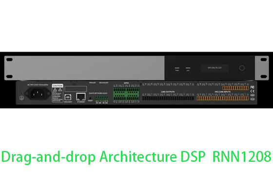 Processeur audio DSP 12x8 Processeur DSP de conférence DSP | Configuration facile par glisser-déposer