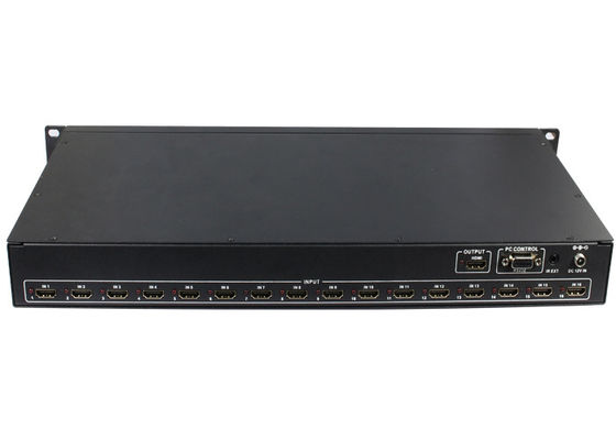 Protection sans couture d'ESD de changeur du quadruple RS232 16x1 HDMI MultiViewer