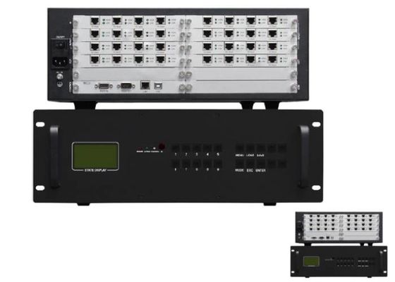 Le processeur visuel 4x4 4x3 3x4 2x4 16 de mur de HDBaseT HDMI a entré la sortie 16