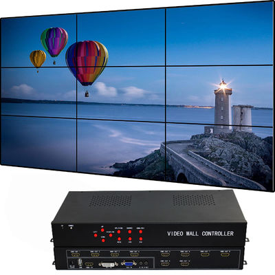 1 dans 9 FCC hors de HDMI d'affichage à cristaux liquides de mur de CE visuelle de contrôleur With 2x2 2x3 3x2 4x1 4x2 3x3 et de RoHS