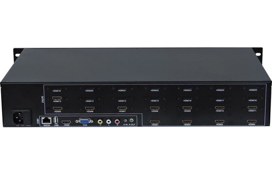 Contrôle visuel de With RS232 de contrôleur de Matrix de mur d'affichage à cristaux liquides de Hdmi 2x2 3x4 2x6 2x5 pour l'épissure de 12 TV