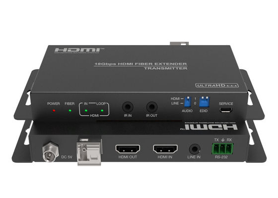 18Gbps 2,0 vidéo HDMI au-dessus de supplément de fibre avec l'extraction audio