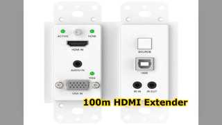 Extension HDBaseT 100 m HDMI Audio Vidéo