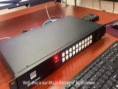 Multiviewer professionnel HDMI 9x1 avec commutation transparente