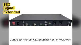 Extension de fibre SDI Audio longue distance fiable